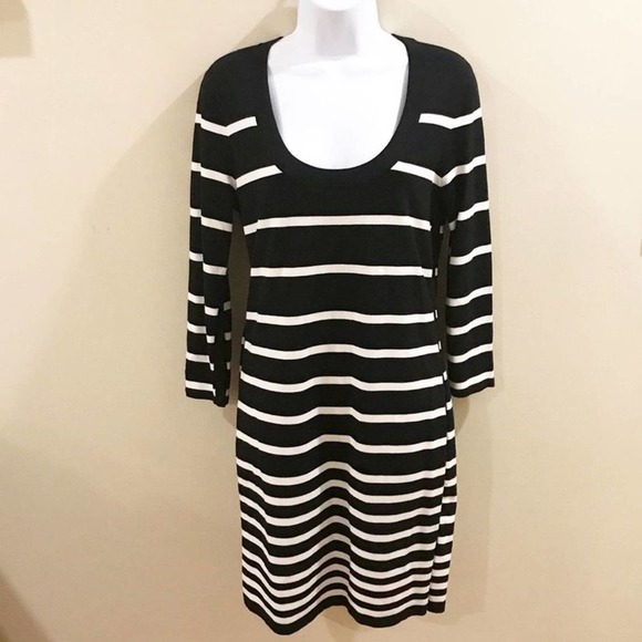 Rag & Bone | Striped Sweater Dress Black Medium - Picture 12 of 12